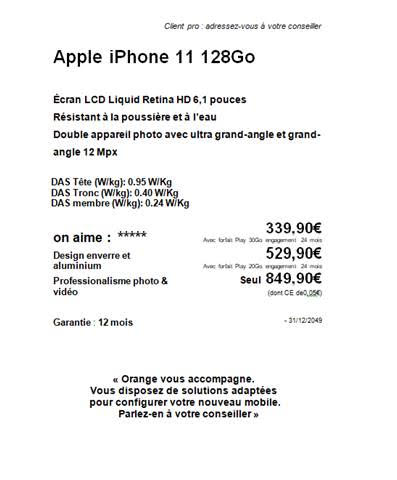 DAS sur les étiquettes des mobiles DAS sur les étiquettes des mobiles