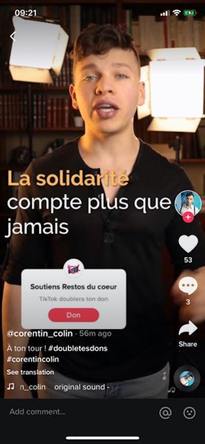 Capture écran TikTok