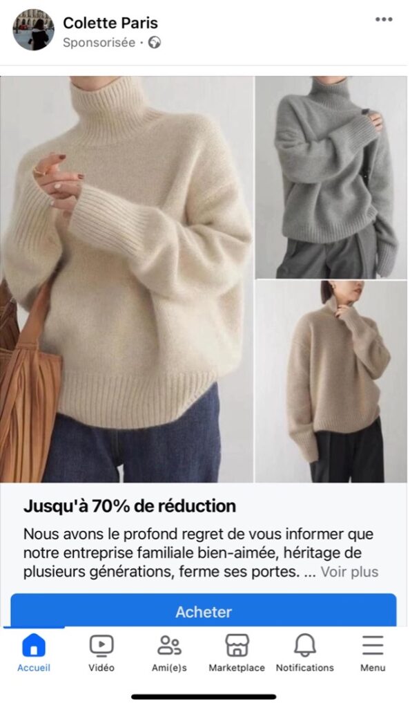 Dans l'univers foisonnant du commerce en ligne, les arnaques aux pseudo marques françaises proposent des liquidations alléchantes, jusqu'à 70% de réduction. Ces offres, trop belles pour être vraies, cachent souvent une réalité bien moins séduisante : des produits ni Made in France, ni issus des marques prétendues, vendus par de fausses sociétés. On fait le point.