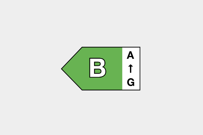 Exemple de notation pour le label énergie d'un toéléphone mobile